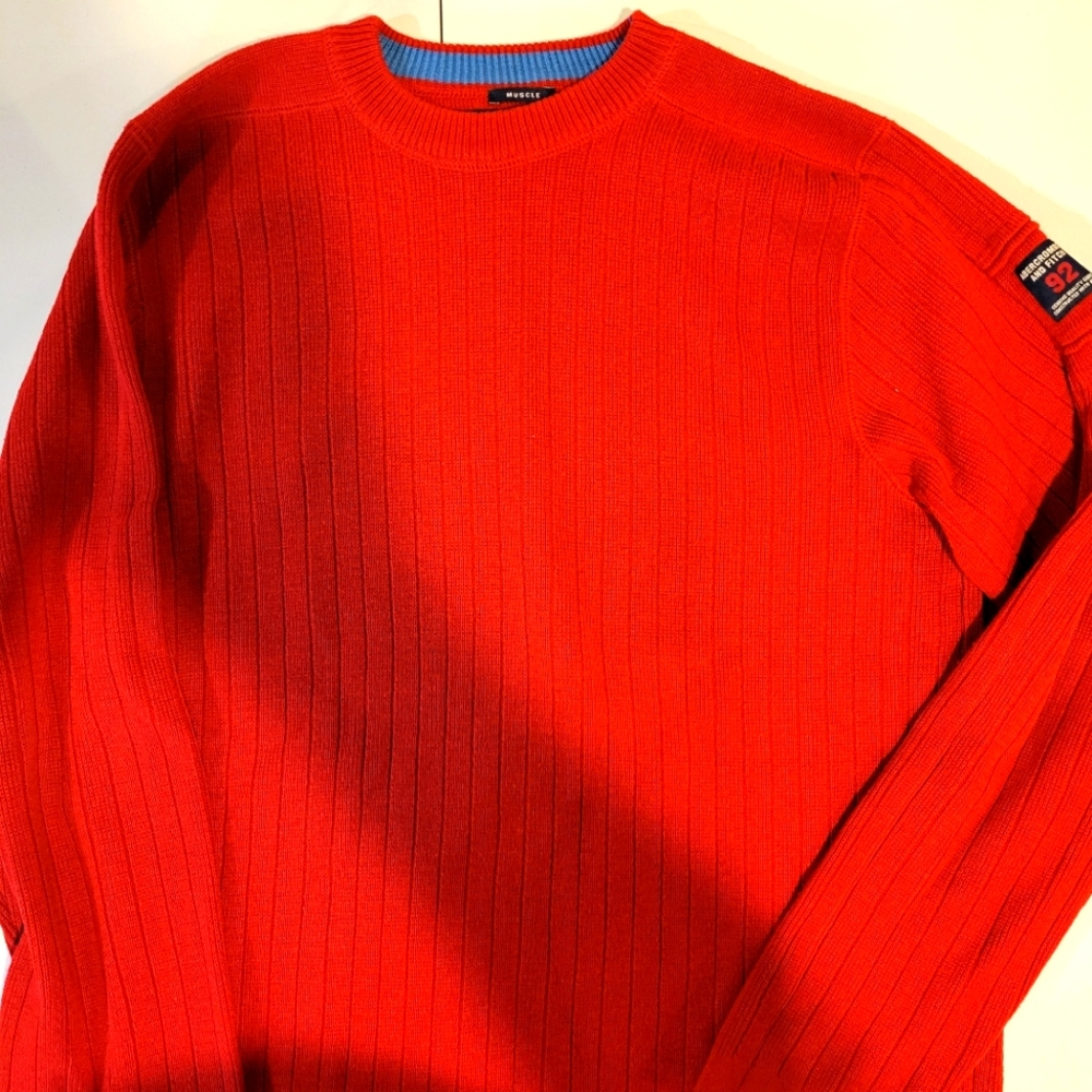 Abercrombie and Fitch large red sweater